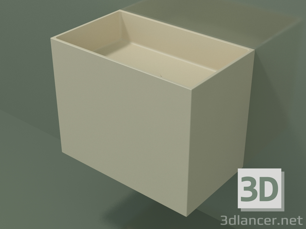 3d model Wall-mounted washbasin (02UN33101, Bone C39, L 60, P 36, H 48 cm) - preview