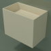 modello 3D Lavabo sospeso (02UN33101, Bone C39, L 60, P 36, H 48 cm) - anteprima