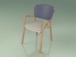 Chaise 061 (Bleu, Résine Polyuréthane Gris)