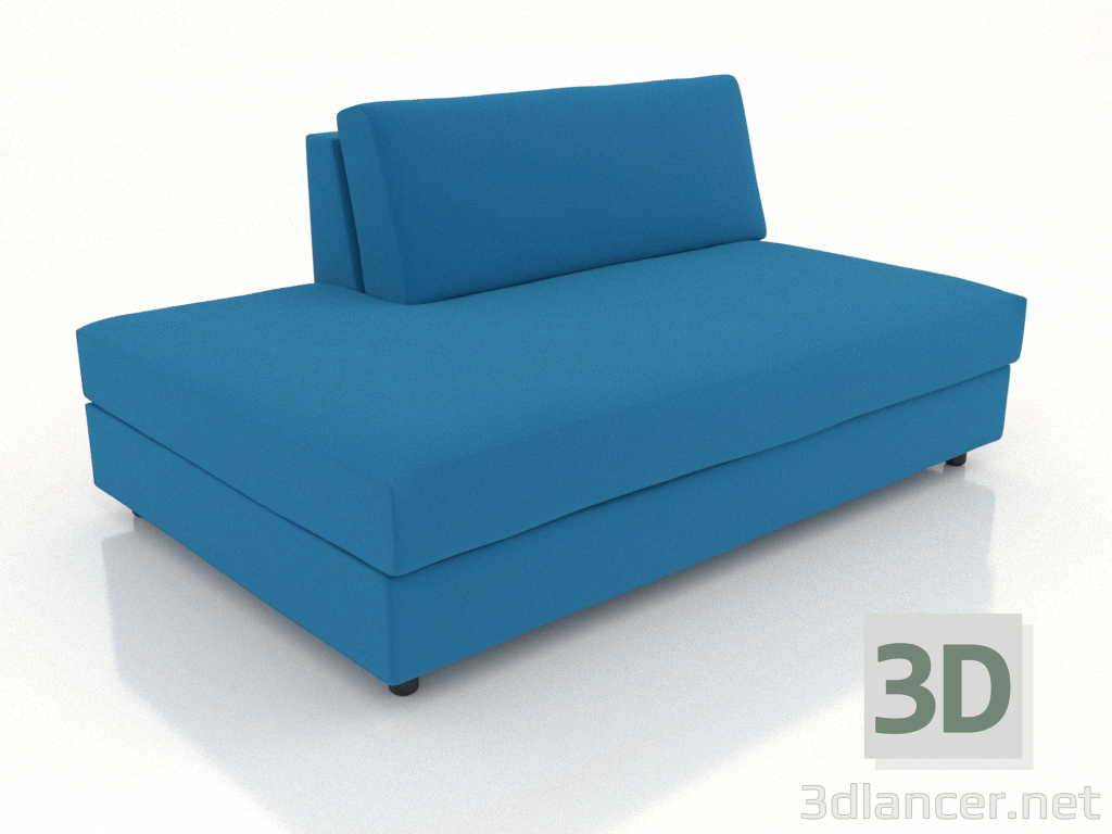 3d model Módulo sofá 103 individual ampliado a la izquierda - vista previa