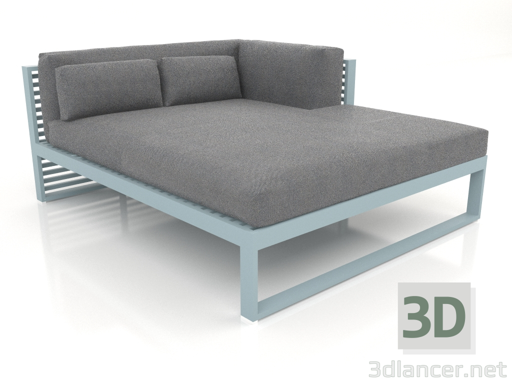 3D modeli XL modüler kanepe, sağ bölüm 2 (Mavi gri) - önizleme