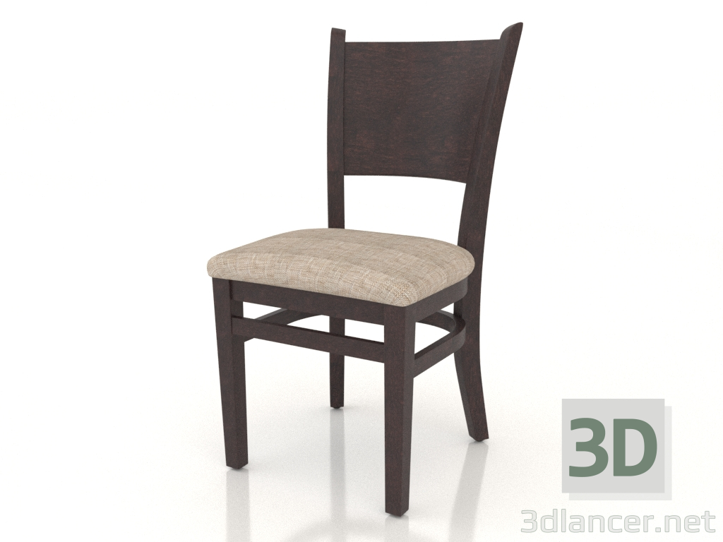 3d model Bristol chair (Dark walnut) - preview