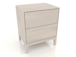 Bedside table FARGO 2 drawers (bleached oak)