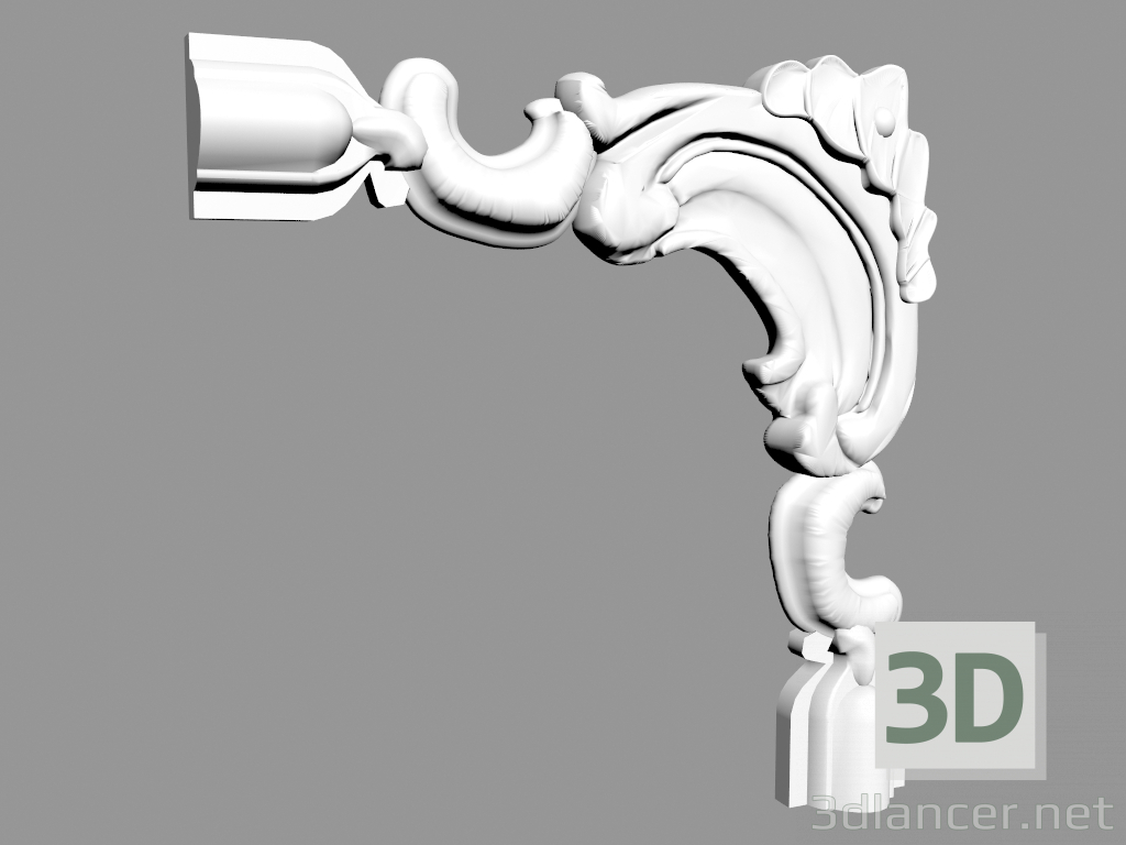 3d модель Кутовий елемент CF612 – превью