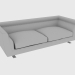 3d model Sofá ANSEL SOFA (224X100XH67) - vista previa