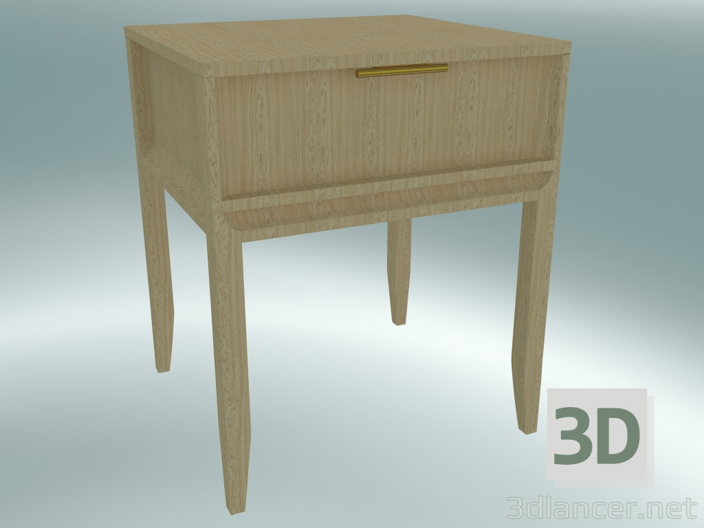 Modelo 3d Mesa-de-cabeceira grande (Light Oak) - preview