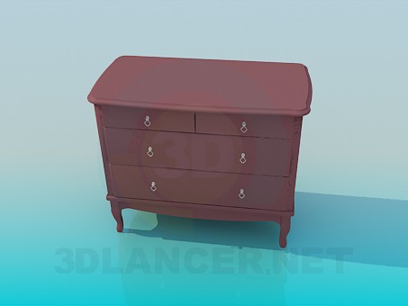 modèle 3D Commode - preview