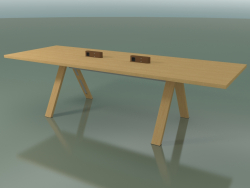 Mesa con encimera de oficina 5031 (H 74 - 280 x 98 cm, roble natural, composición 1)