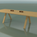 Modelo 3d Mesa com bancada de escritório 5031 (H 74 - 280 x 98 cm, carvalho natural, composição 1) - preview