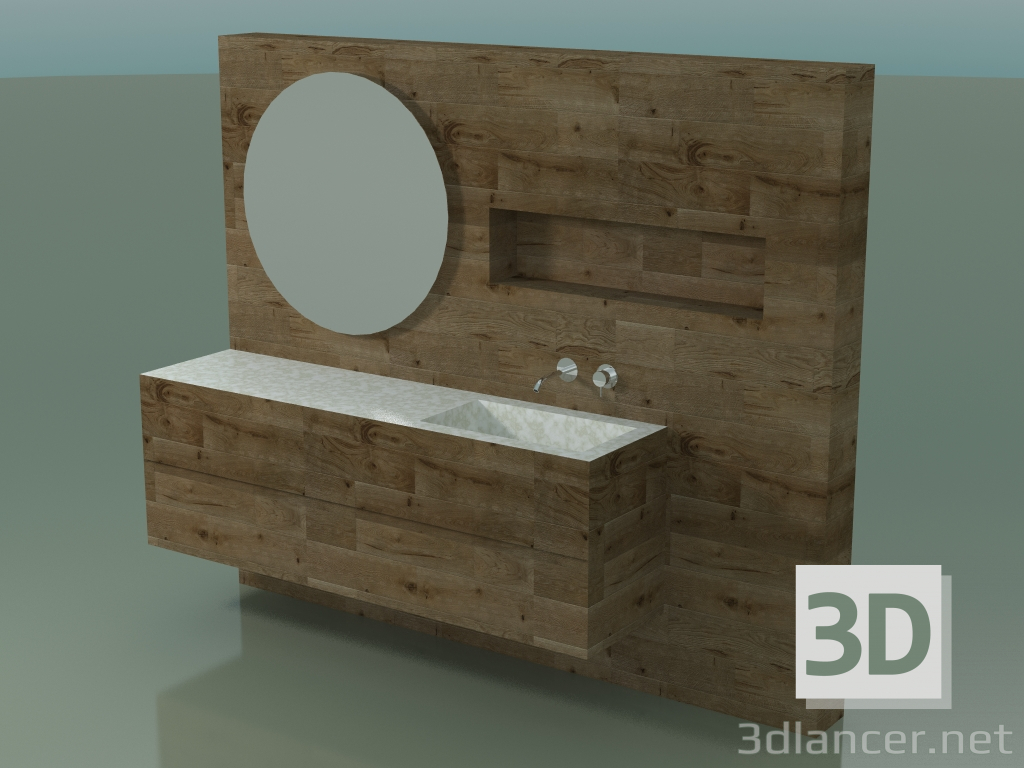 3D modeli Banyo Dekor Sistemi (D04) - önizleme