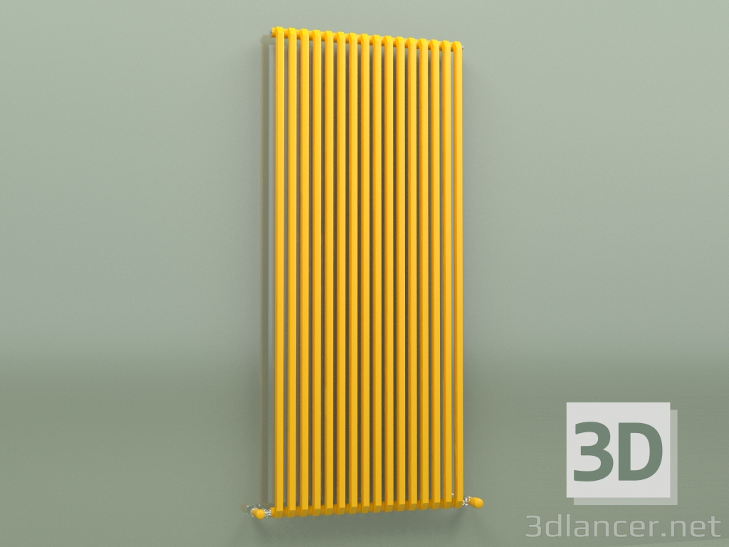 modèle 3D Radiateur SAX (H 1500 16 EL, jaune melon - RAL 1028) - preview