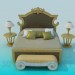 3D Modell Bett - Vorschau