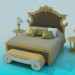3D Modell Bett - Vorschau