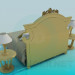 3D Modell Bett - Vorschau