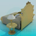 3D Modell Bett - Vorschau