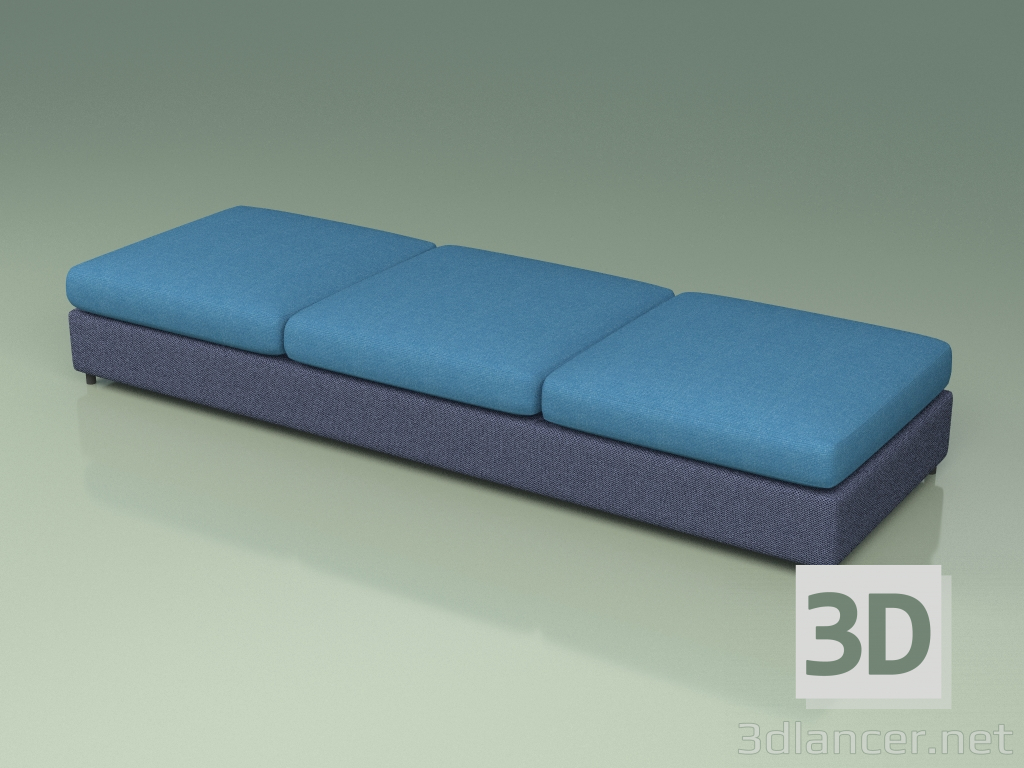 3D modeli Koltuk modülü 001 (3D Net Navy) - önizleme