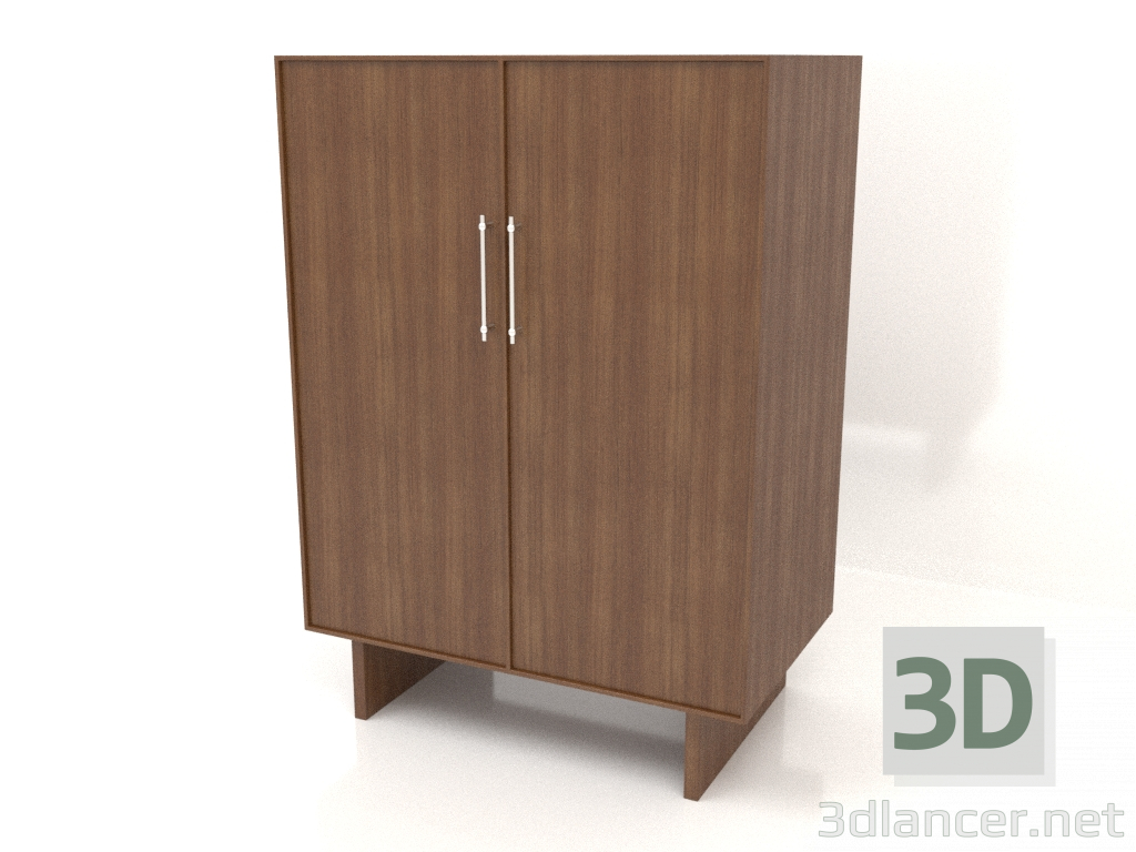 3D modeli Gardırop W 02 (1000x600x1400, ahşap kahverengi ışık) - önizleme