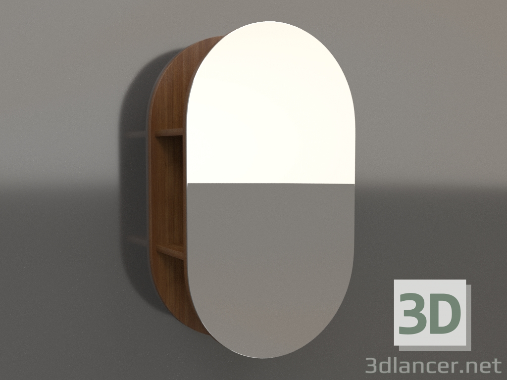 3d модель Зеркало ZL 20 (450х205х750, wood brown light) – превью