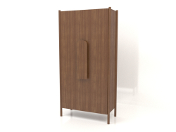 Armoire à poignées courtes W 01 (1000x450x2000, bois brun clair)