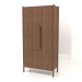 3d model Wardrobe with short handles W 01 (1000x450x2000, wood brown light) - preview