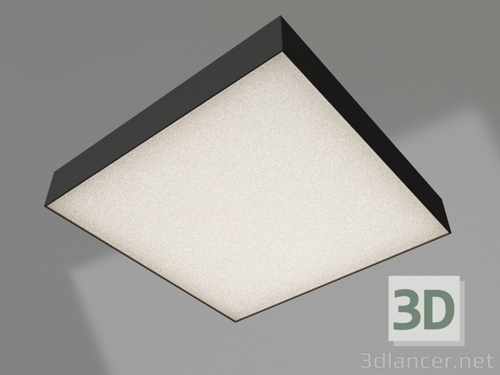 modèle 3D Lampe IM-QUADRO-EMERGENCY-3H-S400x400-44W Day4000 (BK, 120 degrés, 230V) - preview