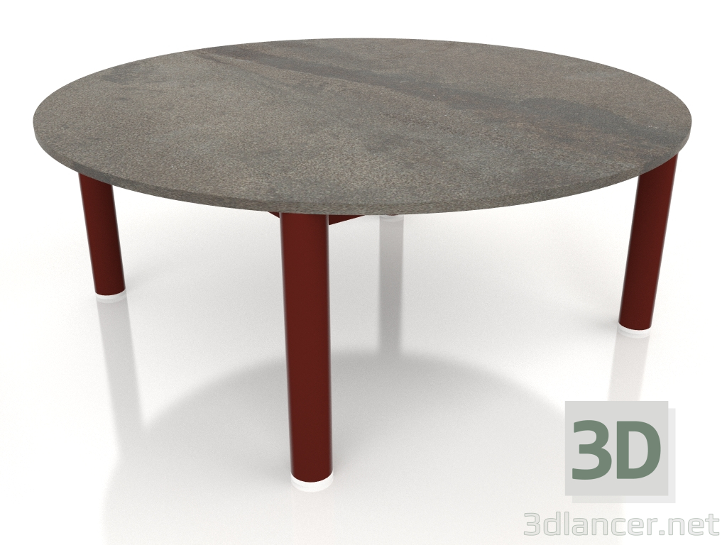 3D Modell Couchtisch D 90 (Weinrot, DEKTON Radium) - Vorschau