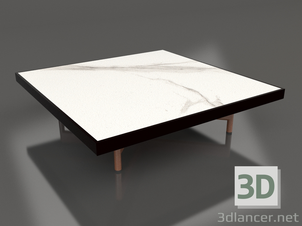 3D Modell Quadratischer Couchtisch (Schwarz, DEKTON Aura) - Vorschau