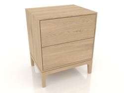 Bedside table FARGO 2 drawers (lightened oak)