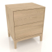 3d model Bedside table FARGO 2 drawers (lightened oak) - preview