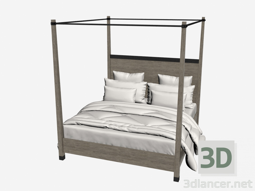 3d model Cama KING Metropolitano (LA143F01) - vista previa