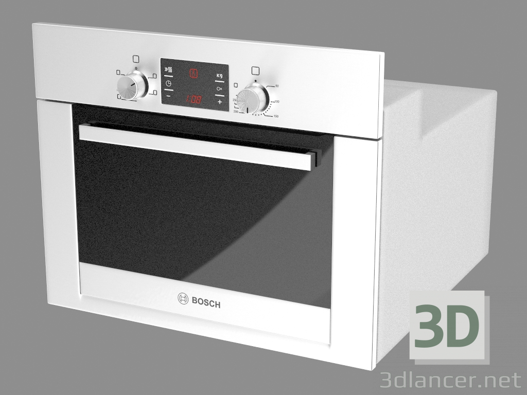 3d model Construido en horno HBC53B550A (60 cm) - vista previa