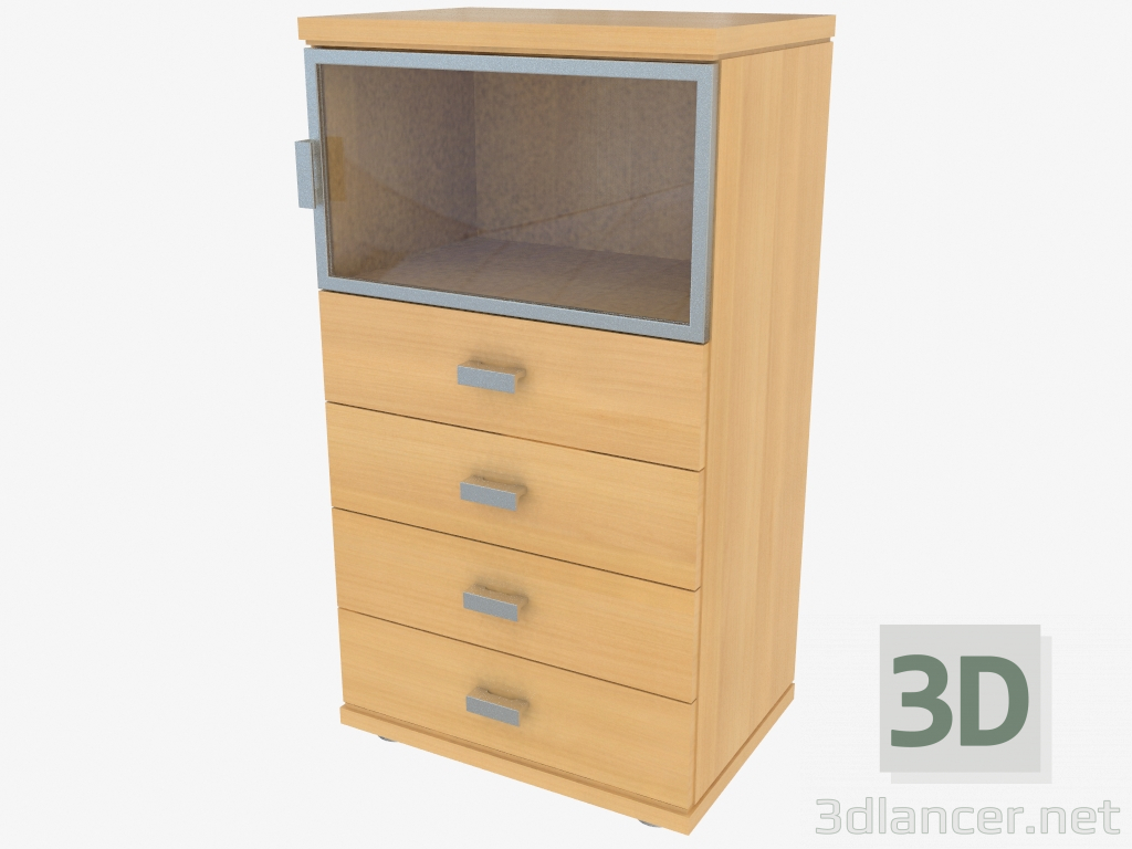 3d model Cofre angosto (490-38) - vista previa