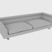 modello 3D Divano ANSEL SOFA (264X100XH67) - anteprima