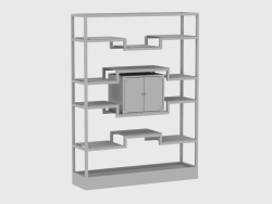 Rack with a showcase LIBRERIA ETRURIA CONTENITORE Y736 (150Х40ХН202)