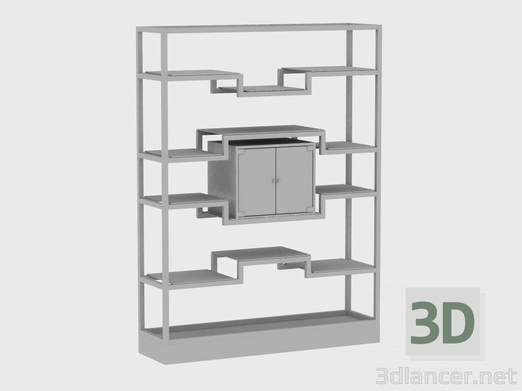 3d model Rack con escaparate LIBRERIA ETRURIA CONTENITORE Y736 (150Х40ХН202) - vista previa