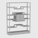 3d model Rack with a showcase LIBRERIA ETRURIA CONTENITORE Y736 (150Х40ХН202) - preview