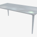 3d model Mesa de comedor (fresno lacado blanco 90x180) - vista previa