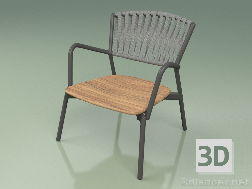 3d model Silla 127 (Cinturón Gris) - vista previa