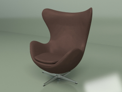 Fauteuil Egg (marron chocolat)