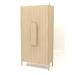 3d model Wardrobe with short handles W 01 (1000x450x2000, wood white) - preview