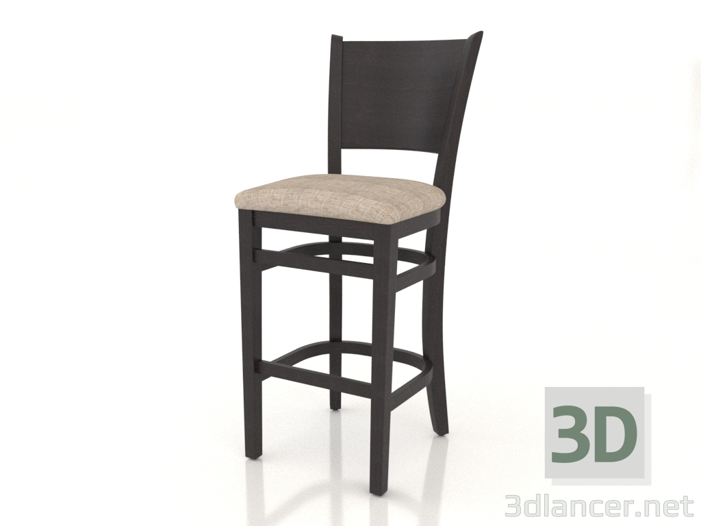 modèle 3D Tabouret de bar Bristol (Wenge) - preview