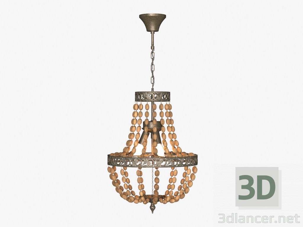 3D Modell Kronleuchter ACORNS CHANDELIER (CH007-3-AKD) - Vorschau