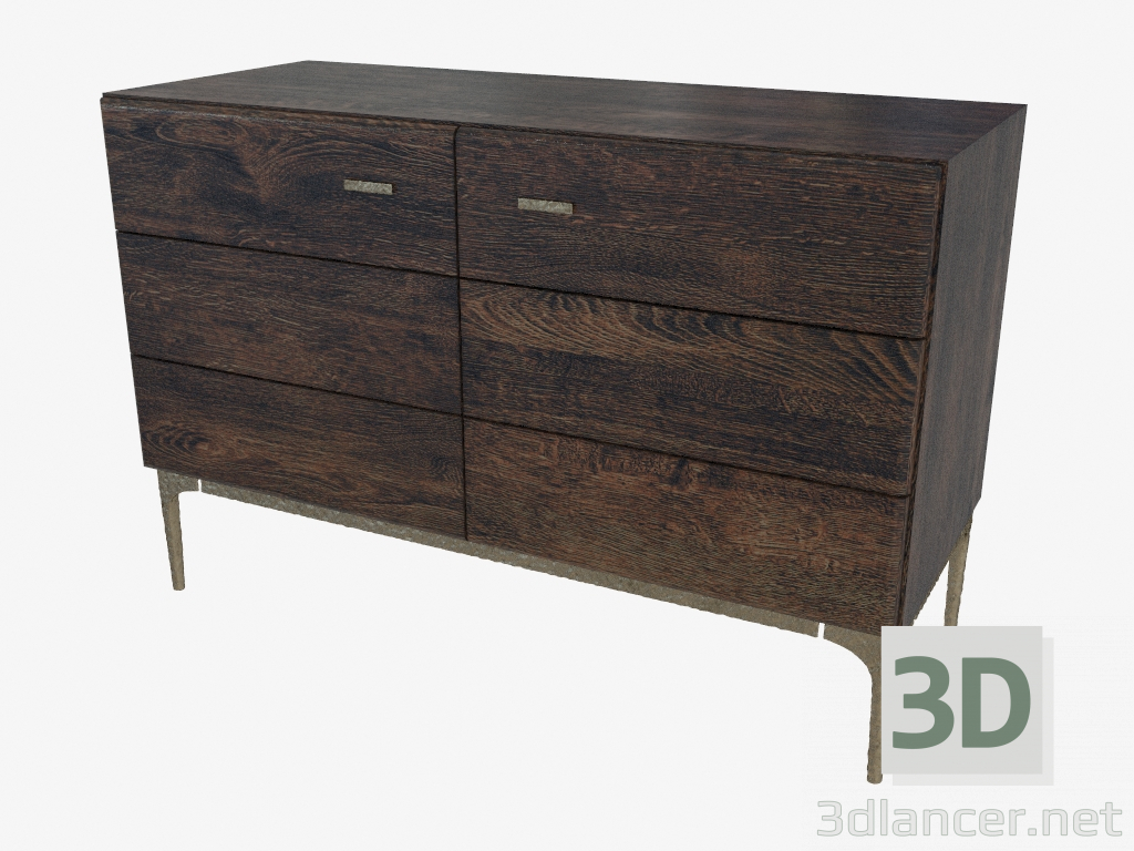 3D modeli Çekmece Göğüsleri BAILY SIDEBOARD (702.005-SE) - önizleme