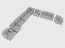 Éléments de canapé modulaire ASTON