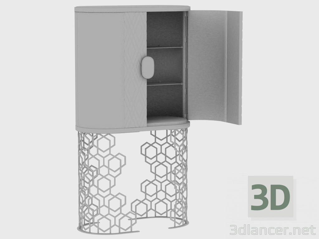 modèle 3D Bar MINIBEVERLY MINI BAR ARMOIRE DIAMOND (80x45xH165) - preview