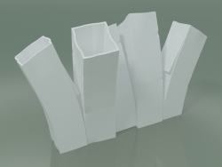 Vase Skyline Up (H 35cm, White)