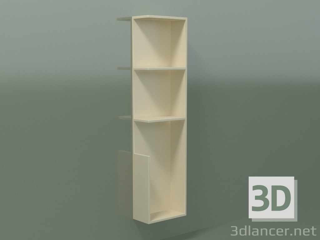 3d модель Вертикальная полка (90U19004, Bone C39, L 24, P 12, H 96 cm) – превью