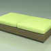 3D Modell Sofamodul 002 (3D Net Olive) - Vorschau