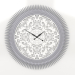 3d model Wall clock ARROW (silver) - preview