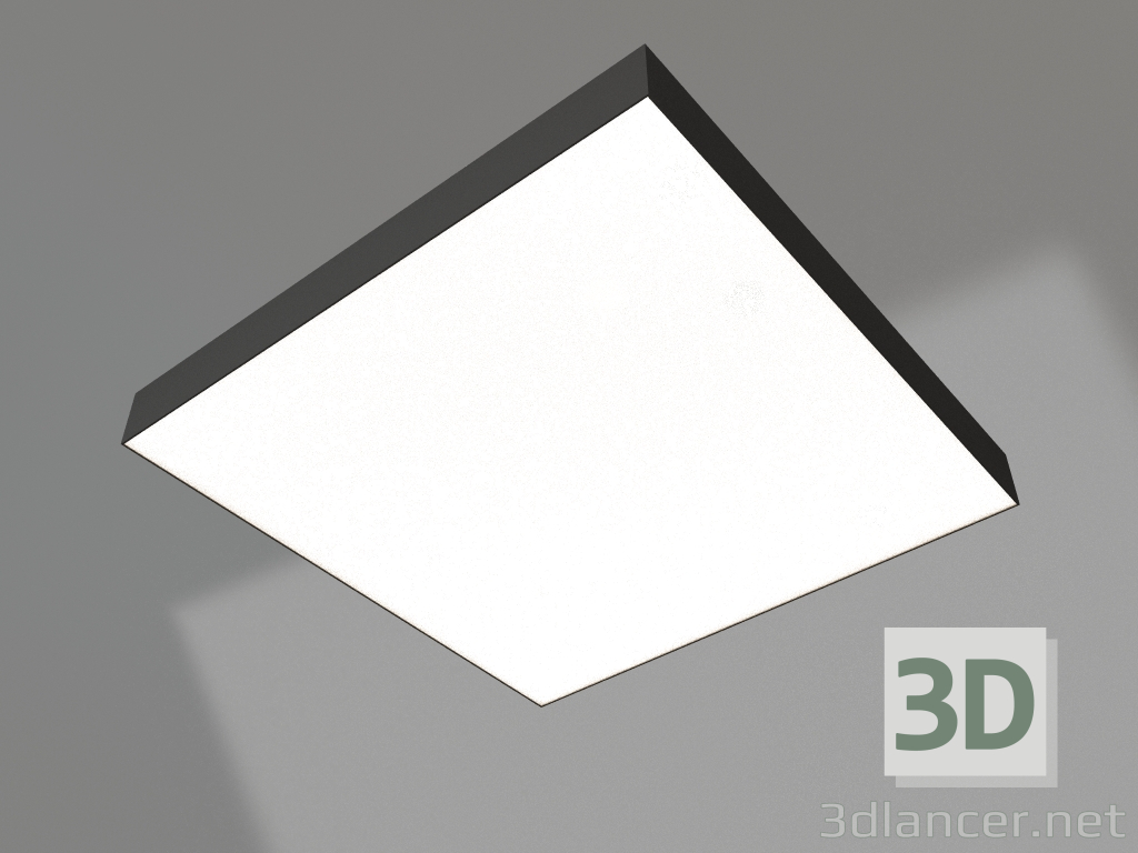 Modelo 3d Lâmpada IM-QUADRO-EMERGENCY-3H-S600x600-64W Warm3000 (BK, 120 graus, 230V) - preview